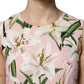 Multicolor Floral Print Round Neck Tank Top