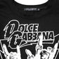 Black Cotton Printed Short Sleeves T-shirt
