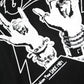 Black Cotton Printed Short Sleeves T-shirt