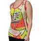 Multicolor Printed Crystal Embellishment Top