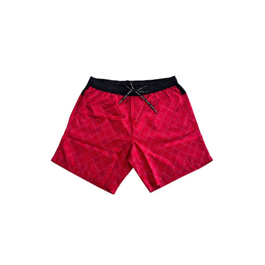 Red Polyester Swimwear