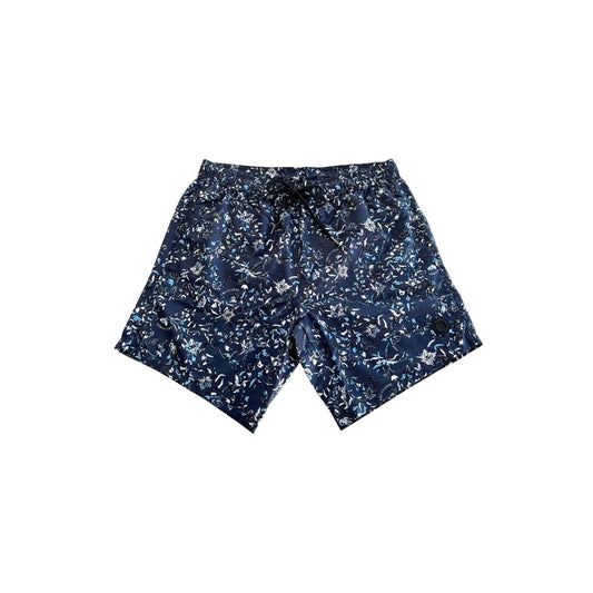 Blue Polyester Swimwear