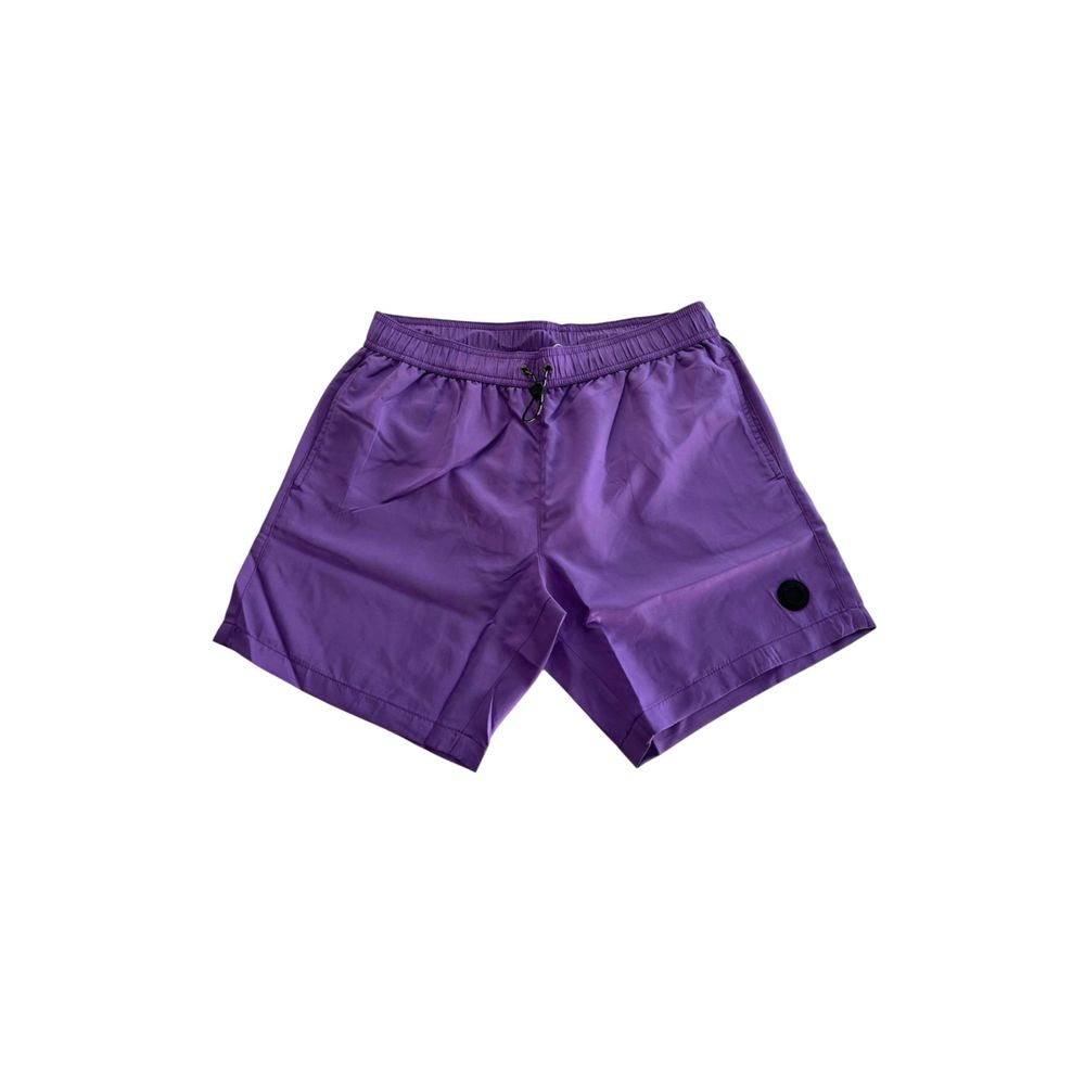 Purple Polyester Swimwear