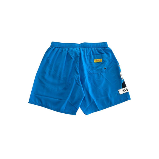Light Blue Polyester Swimwear