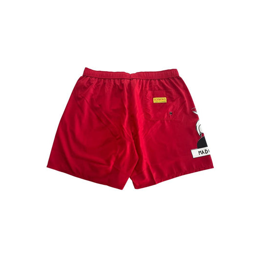 Red Polyester Swimwear