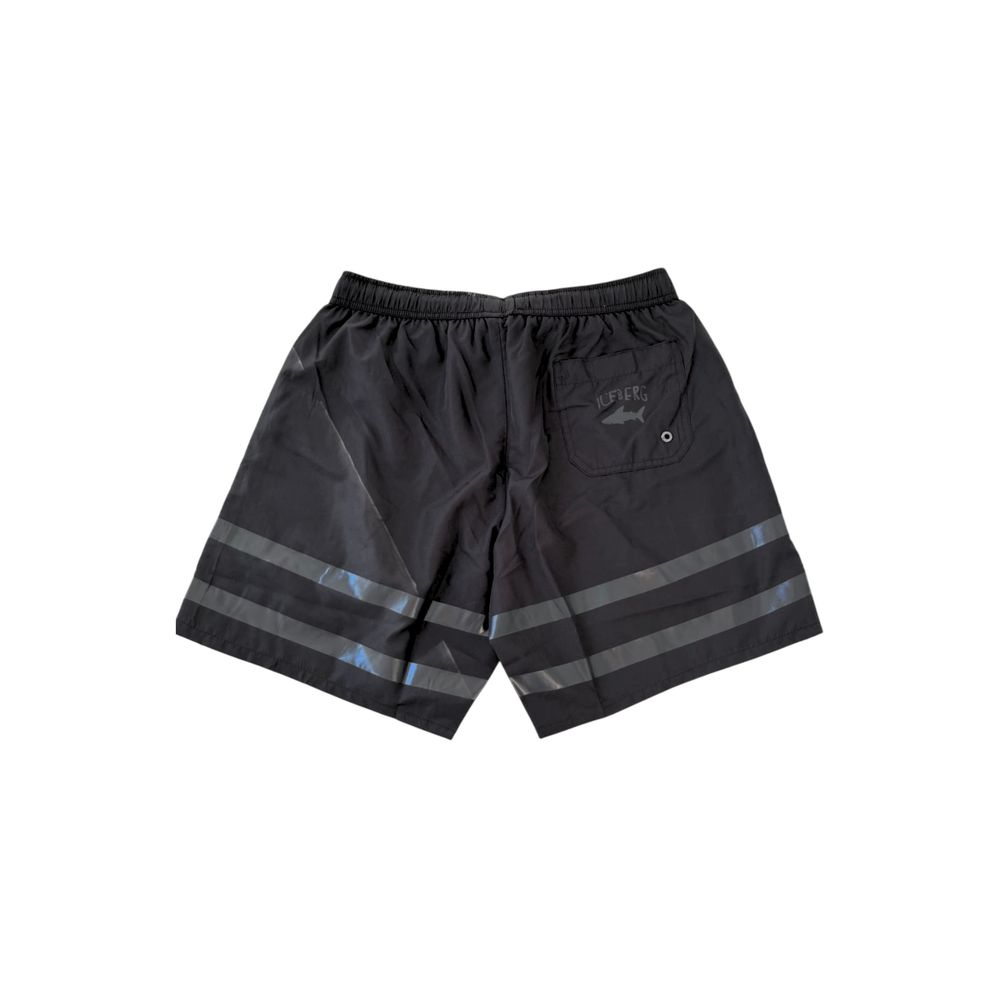 Black Polyester Swimwear