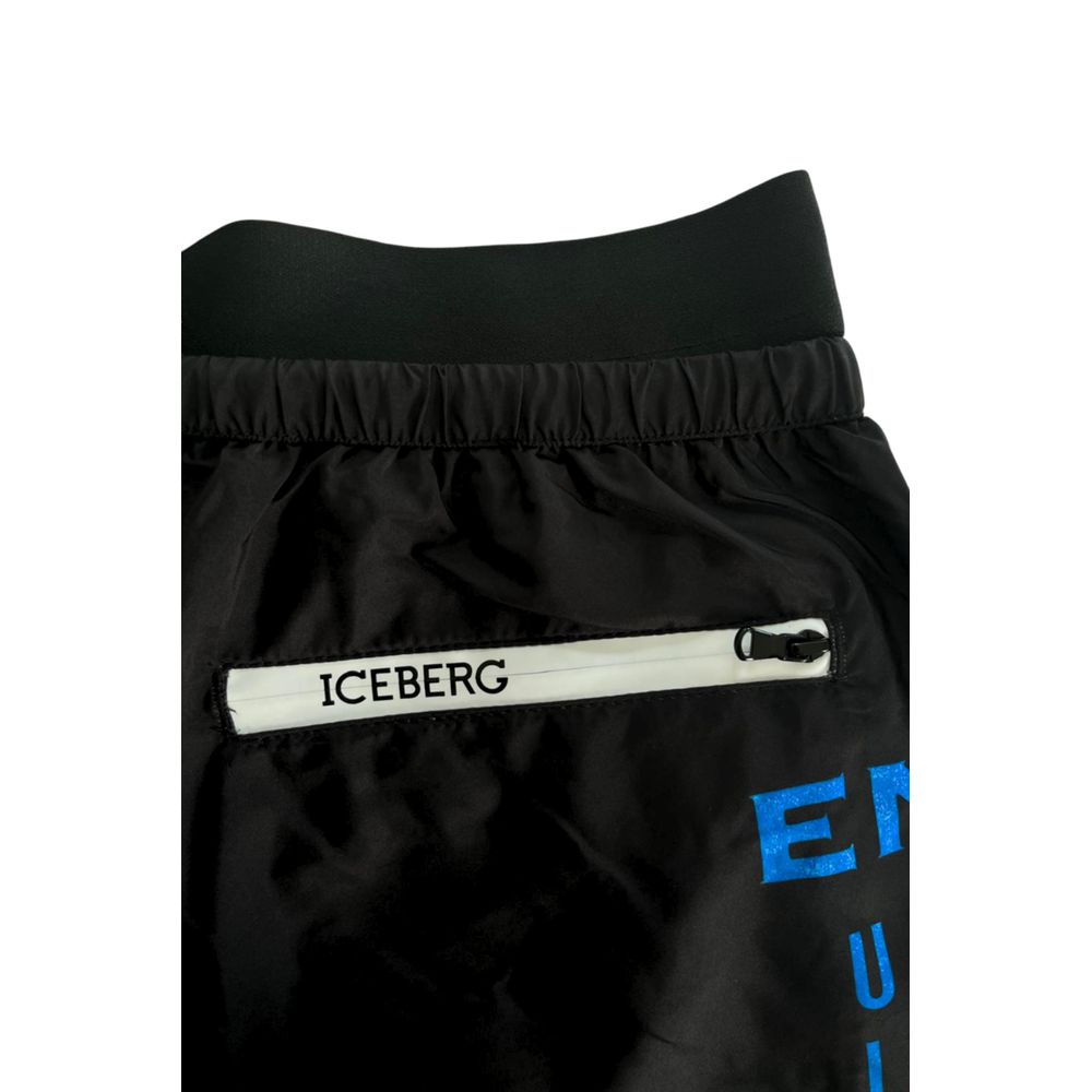 Black Polyester Swimwear
