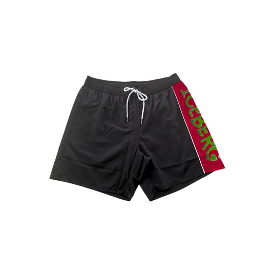 Black Polyester Swimwear