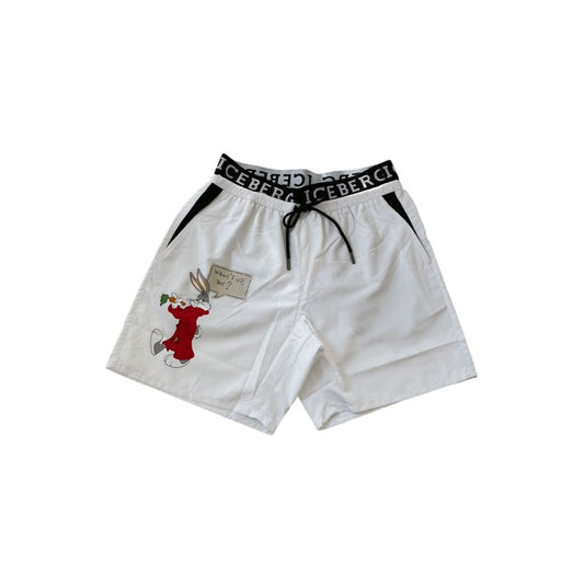 White Polyester Swimwear