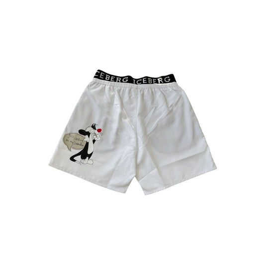 White Polyester Swimwear