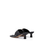 Mystic Black Nappa Charlotte Leather Sandals