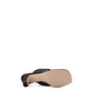 Mystic Black Nappa Charlotte Leather Sandals