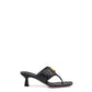 Mystic Black Nappa Charlotte Leather Sandals