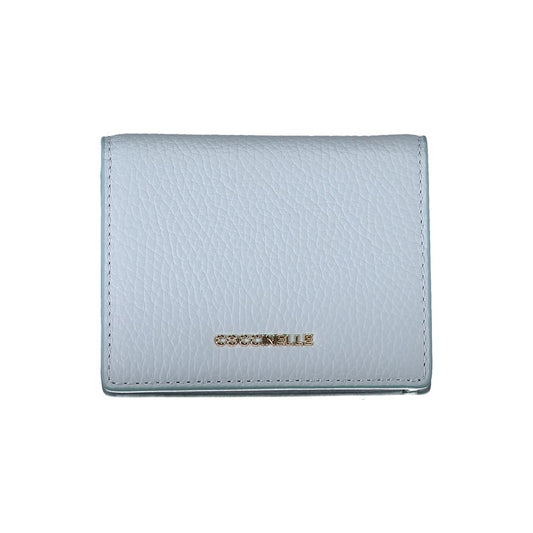 Light Blue Leather Women Wallet