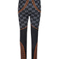 Black Polyamide All over Logo Leggings Pants
