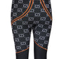 Black Polyamide All over Logo Leggings Pants