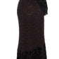 Elegant Purple Floral Lace Maxi Dress