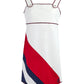 White polyester and Cotton short dress