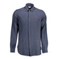 Blue Cotton Men's Shirt