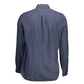 Blue Cotton Men's Shirt