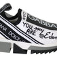 White Black Slip On Sorrento Sneakers