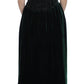 Enchanted Emerald Velvet Crystal Maxi Dress