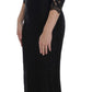 Elegant Black Floral Lace Maxi Dress