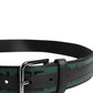Green Black Polyester DG Logo Buckle Belt