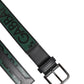 Green Black Polyester DG Logo Buckle Belt