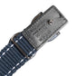 Blue Cotton Leather DG Logo Metal Buckle Belt