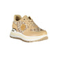 Beige Polyester Women Sneaker