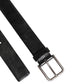 Black Classic Leather Metal Buckle Belt