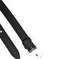 Black Classic Calfskin Leather Buckle Belt