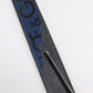 Black Blue DG Logo Silver Metal Buckle Belt