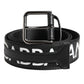 Black White DG Logo Brass Metal Buckle Belt