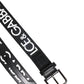 Black White DG Logo Brass Metal Buckle Belt