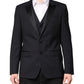 Dark Blue MARTINI Wool Suit 2 Piece Jacket