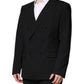 Black MARTINI Double Breasted Suit Jacket