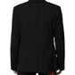 Black MARTINI Double Breasted Suit Jacket