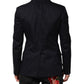 Dark Blue TAORMINA Cotton Blazer Suit Jacket