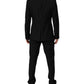 Black MARTINI Crystal Embellished 3 Pc Suit