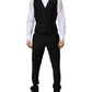 Black MARTINI Crystal Embellished 3 Pc Suit