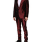Bordeaux Silk 2 Piece Single Breasted Suit