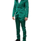 Green Silk 3 Piece Single Breasted Suit