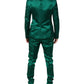 Green Silk 3 Piece Single Breasted Suit
