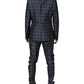Blue MARTINI Star Jacquard 3 Piece Suit