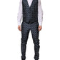 Blue MARTINI Star Jacquard 3 Piece Suit
