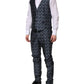 Blue MARTINI Star Jacquard 3 Piece Suit