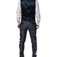 Blue MARTINI Star Jacquard 3 Piece Suit
