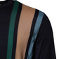 Multicolor Stripes Crew Neck Pullover Sweater